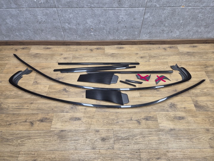 BMW 6 F06 M6 modanatura SHADOWLINE OZDOBNE porta portiera nero POLYSK m-packet KOMPLET