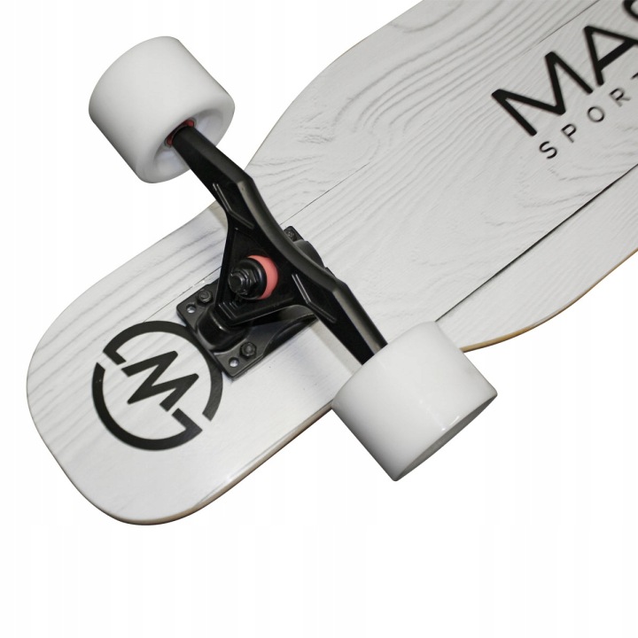 Лонгборд MASTER 42" 107 см клен ABEC9 180 кг біле дерево скейтборд — фото 11