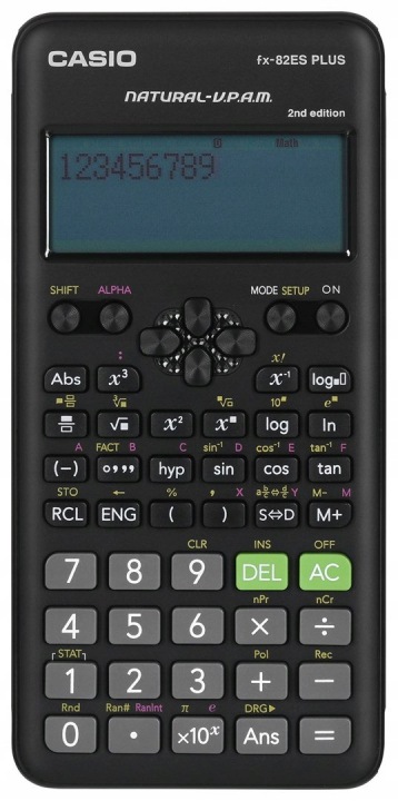 Калькулятор науковий CASIO FX-82ESPLUS-2 252 функції 77x162 мм Чорний — фото 3
