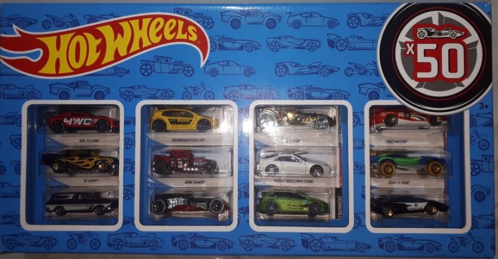 Hot Wheels Набір подарунковий 50 машинок Mattel — фото 2