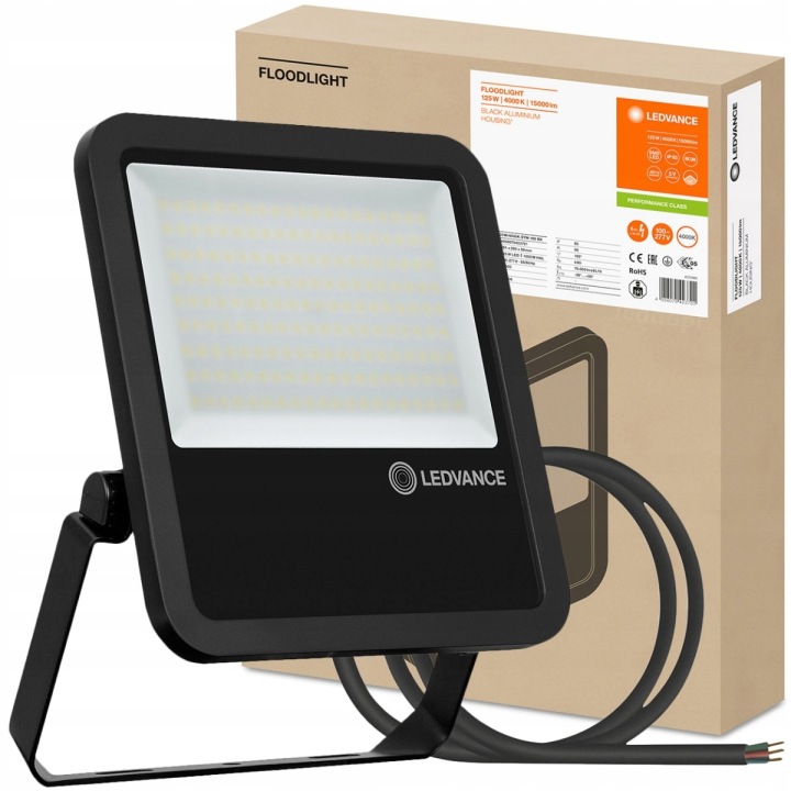 Ledvance Naśw.led 125W 4000K Černá 15000lm Led Flood