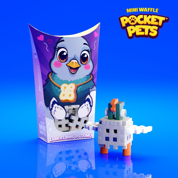 Marioinex Міні Waffle POCKET PETS - набір Голуб — фото 4