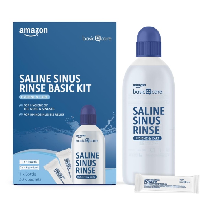 AMAZON BASIC CARE набір для іригації пазух 1 пляшка + 30 пакетиків