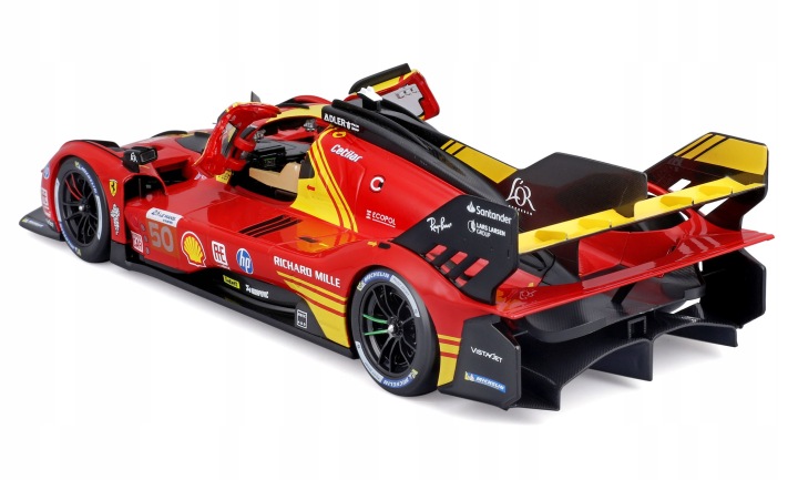 Ferrari 499P #50 6th WEC Qatar 2024 Molina, Nielsen, Fuoco Bburago 1:18 — фото 6