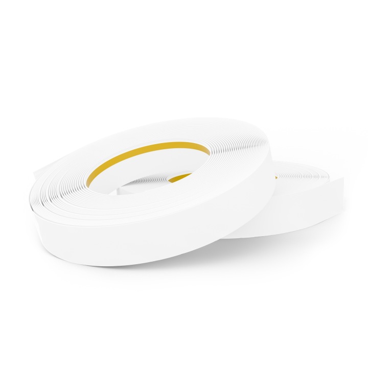 Okenní maskovací lišta plochá bílá 60 mm Pvc 10 m, zasklívací profil