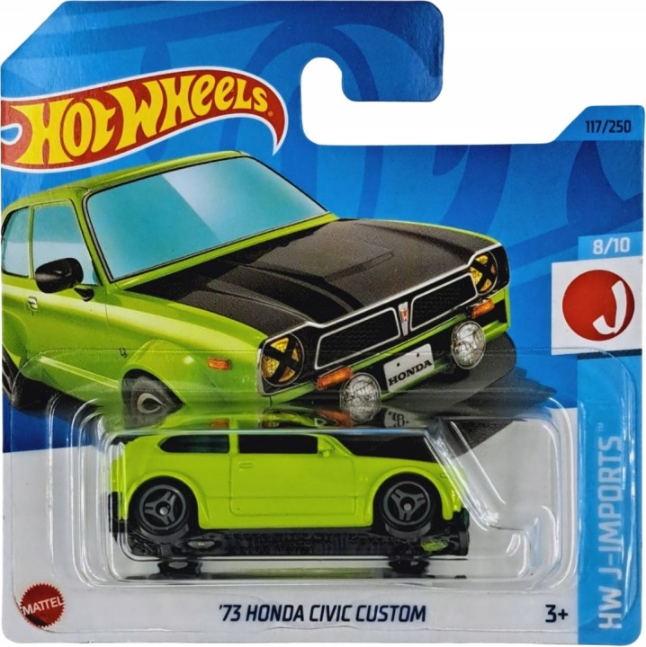 '73 HONDA CIVIC CUSTOM машинка HOT WHEELS серія 2023 — фото 2