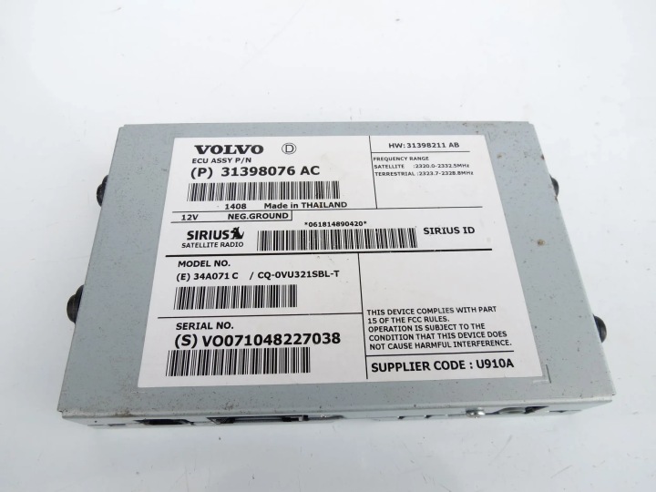 Module Unité de contrôle TUNER Navigation GPS VOLVO S60 II V60 et XC60 et 31398076