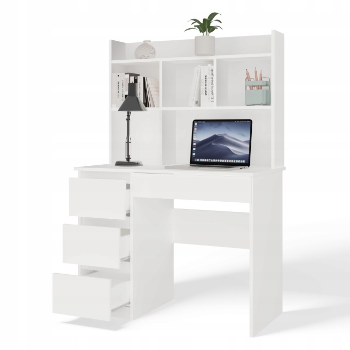 Письмовий стіл TopEshop Mijas 98 x 51 x 146 см білий — фото 10