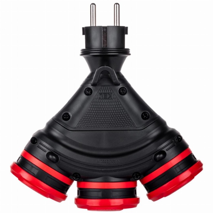 Rozbočka 3 zásuvky 2p+Z 16A 250V IP54 Schmith