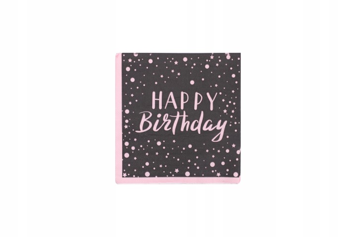 Серветки на день народження 33x33 см 16 шт. 2 візерунки на вибір happy birthday повітряні кульки