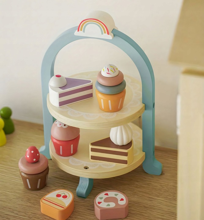 Сервіз Для Чаю Кави З Тістечками Чашки Глечик Таця Ecotoys — фото 7