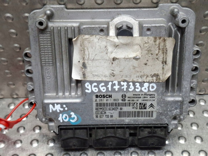 Bedienteil DES MOTORS 9653958980 9661773380 0281011863 Citroen Peugeot 1.6 HDI
