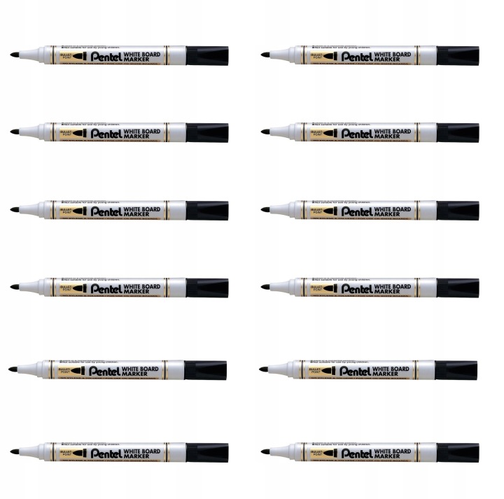 Маркер PENTEL MW85 для дошок сухостиральних чорний — фото 6