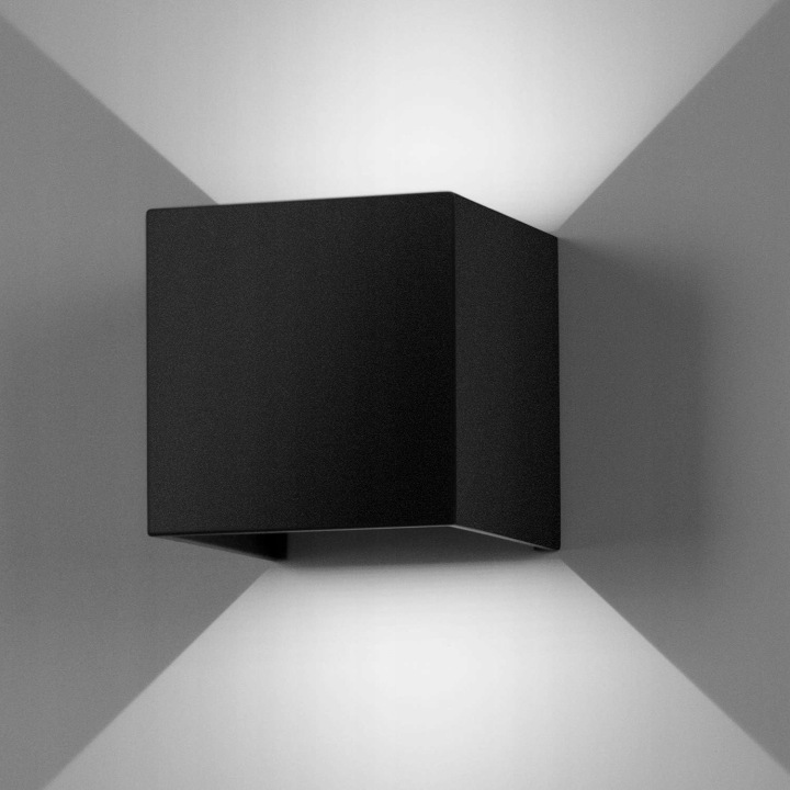 Led Nástěnná Lampa Černá Moderní Kreativní 20W studená bílá