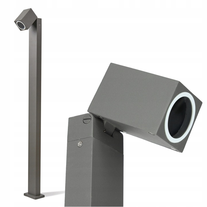 Venkovní zahradní sloupková Led lampa IP44 GU10 Šedá Kobi