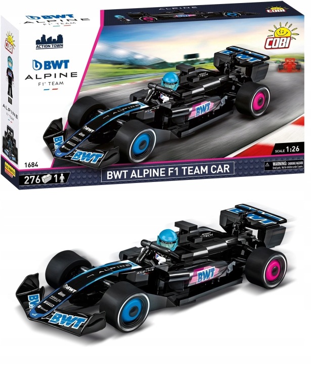 Конструктор COBI 1684 болід BWT ALPINE F1 TEAM CAR формула 1 оригінальна ліцензійний (вживаний)