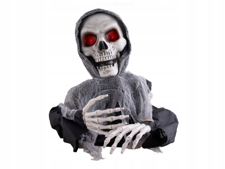 Stojící dekorace Zombie na Halloween 60 cm Kostra Kostlivec
