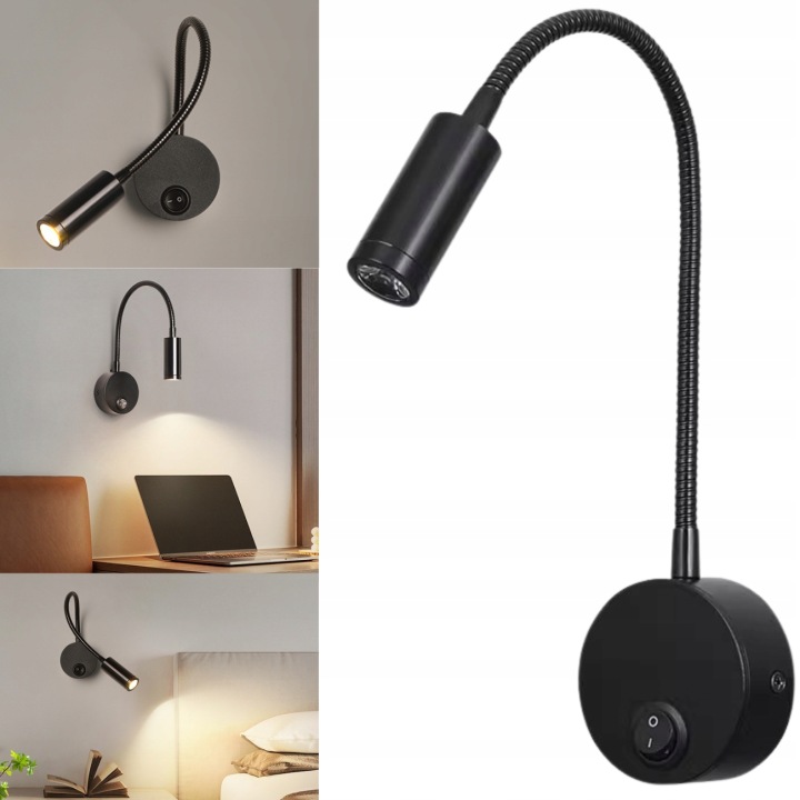 Nástěnné Svítidlo Led Lampa S Vypínačem Noční Nad Postelí Lampa Na Čtení