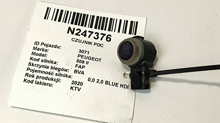 Sensor Parken PDC 9813348377XT PEUGEOT 508 II