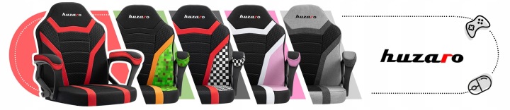 Крісло геймерське HUZARO Ranger 1.0 Mesh для дитини Червоний — фото 15