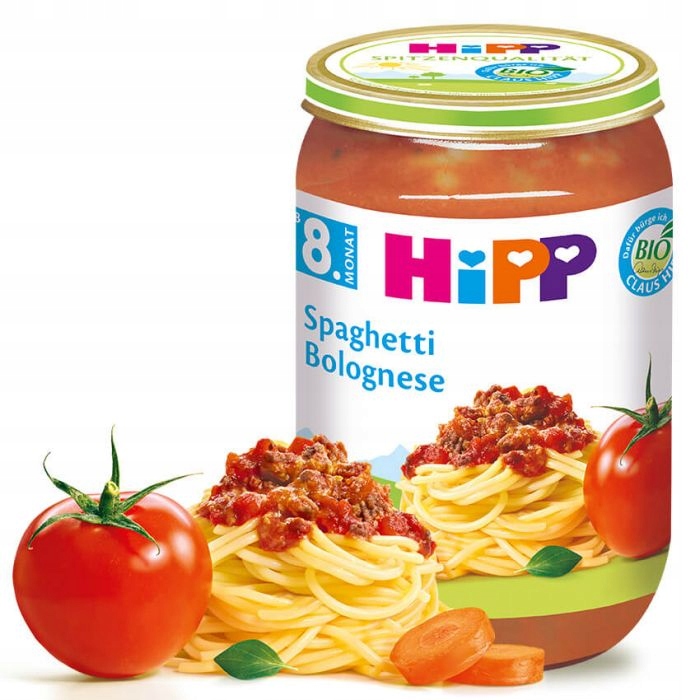 HiPP Спагеті Болоньєзе з Помідори і Яловичиною
