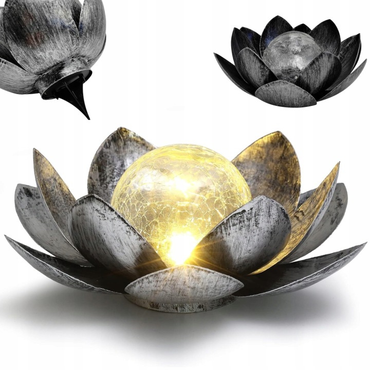 Lotus Zahradní solární lampy Velká sada Solární Lampa Velké koule 28 cm