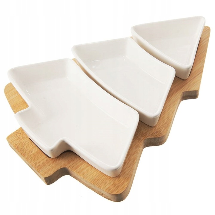 Porcelánové misky na svačinu Whiteline 28 cm, 4 el., bílé
