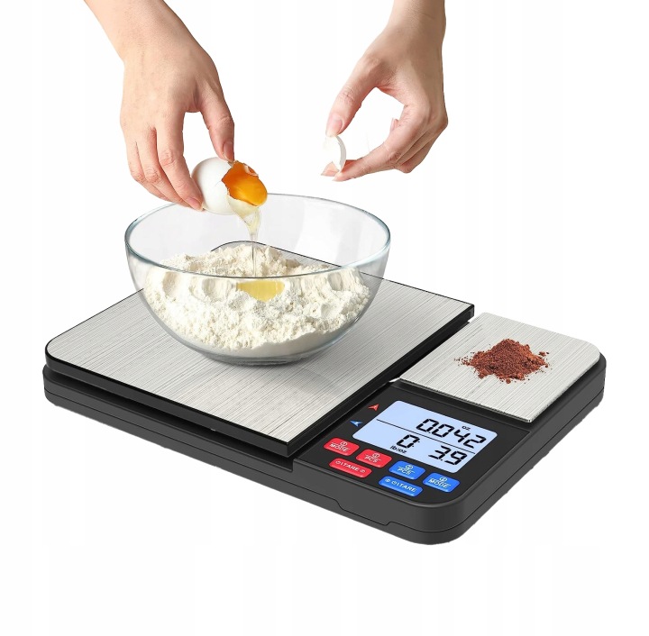 Kuchyňská Váha Klenotnická Elektronická Dvoupásmová 5 Kg 0,1 G 500 G 0,01 G