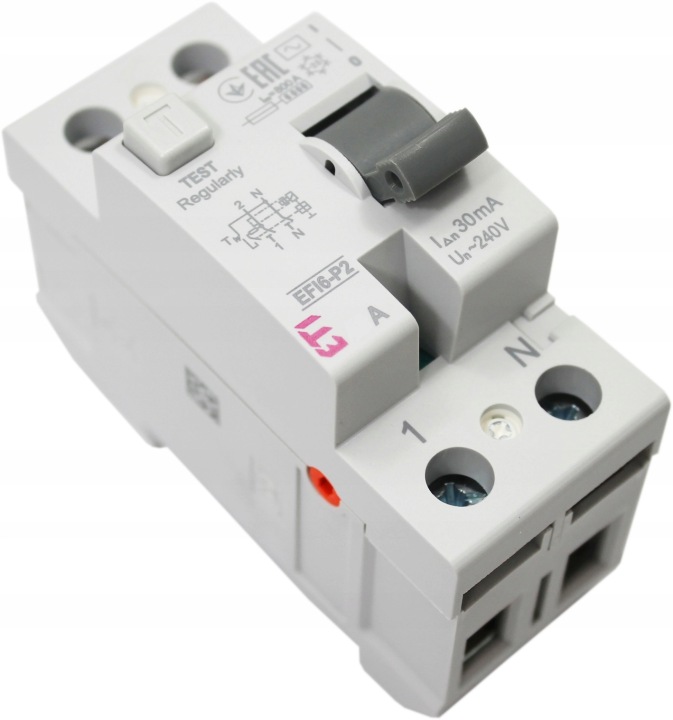 Proudový chránič EFI6-P2 Ac 40/0.03 6kA 2-pólový 002061252