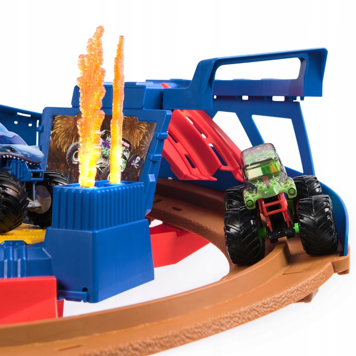 MONSTER JAM SUPERCHARGE SPEEDWAY KASKADERSKI TOR SAMOCHODOWY + AUTA 1:64 Rodzaj pojazdu tor samochodowy