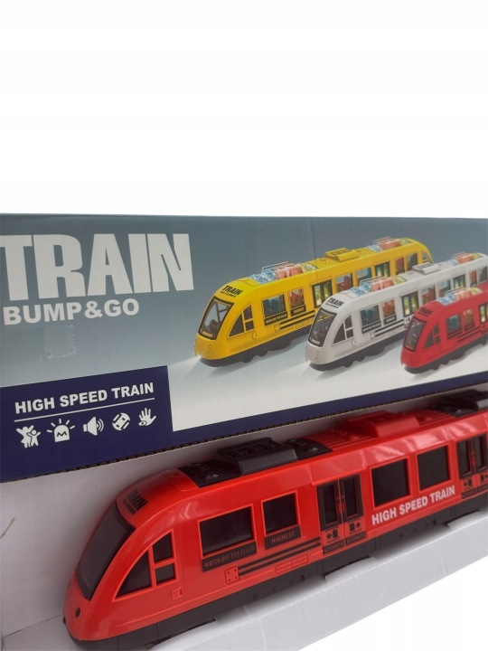 Потяг Електричний High Speed Train, LED 3D, Музика, Bump&Go, 41 см — фото 4