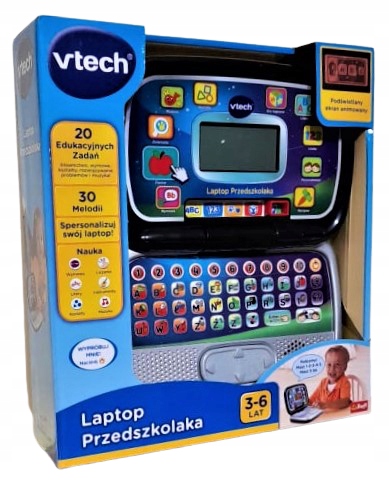 Ноутбук дошкільника комп'ютер дитячий VTech польська версія навчання