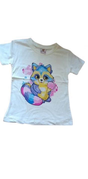 T shirt Bluzka dziewczęca krótki rękaw do żłobka szop — zdjęcie 2