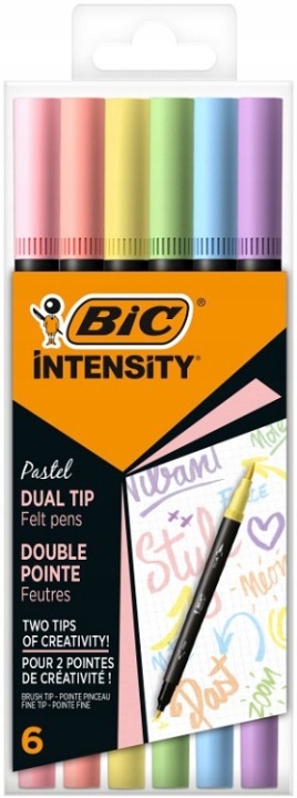Фломастери двосторонні INTENSIV BIC 6 шт. (вживаний) — фото 5