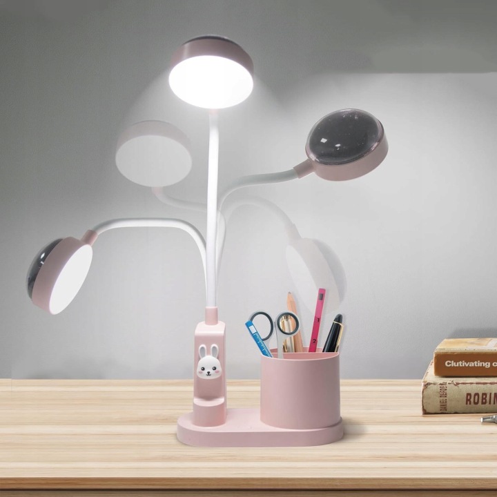 Lampa Biurkowa Dla Dzieci, Нічник LED, Акумуляторна, З регулюванням яскравості — фото 9