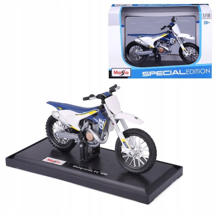 Husqvarna FC 450 модель масштаб 1:18 Maisto — фото 8