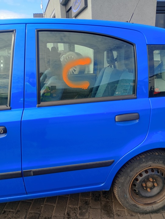portière sinistre arrière arrière Fiat Panda 2 II 03-09 code lakieru 734/A