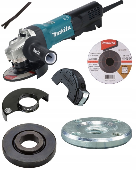 Makita síťová úhlová bruska 125 mm 1900 W plynulý start GA5094