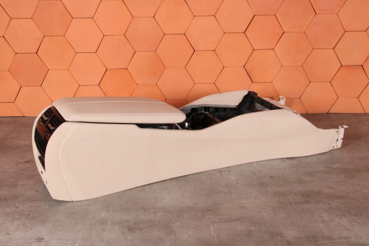 BMW G30 G31 G32 GT TUNEL media bracciolo pelle, in pelle DAKOTA CANBERRABEIGE