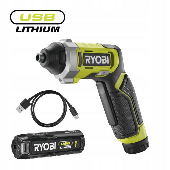 Ryobi RSD4-120T 4V Akumulátorový šroubovák Usb Lithium 1x2.0Ah akumulátor