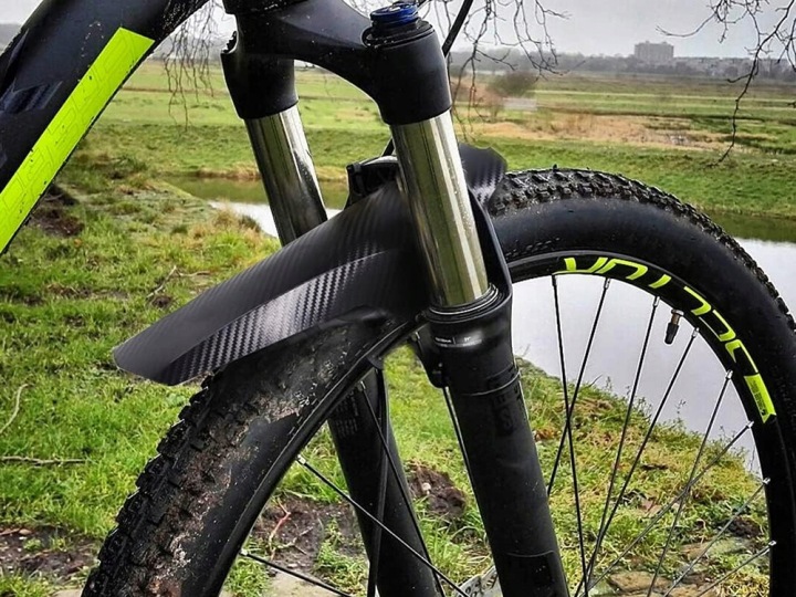 Крила велосипедні передні задні комплект MTB 2 шт. універсальні 24 26 28 дюймів — фото 8