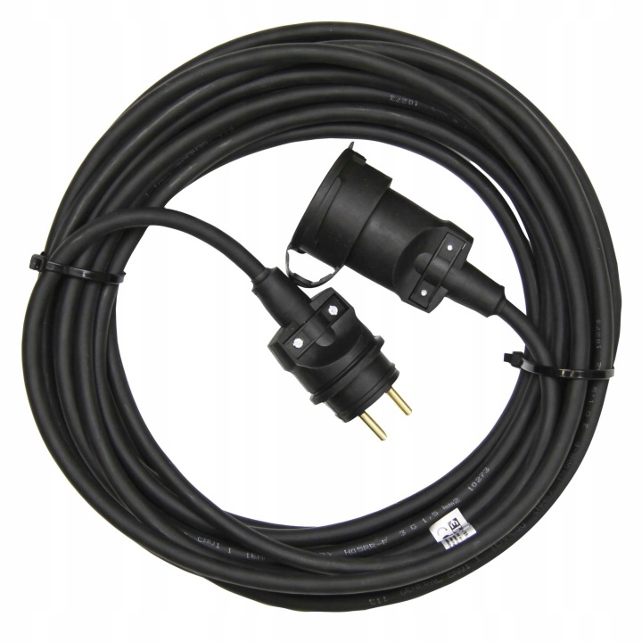 Emos Prodlužovací kabel 20 m IP65 černý