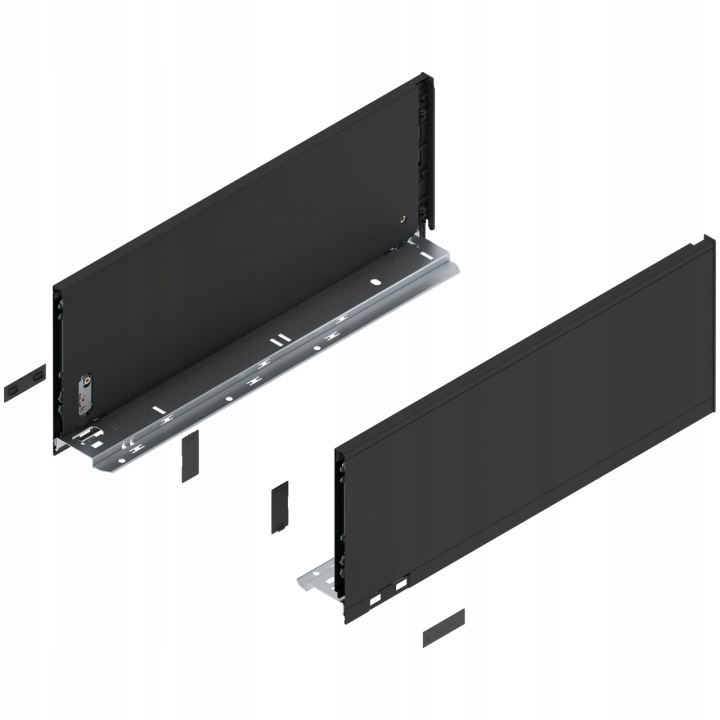 Blum 770C4502S Bok Legrabox výška C 177 mm délka 450 mm pure černý mat