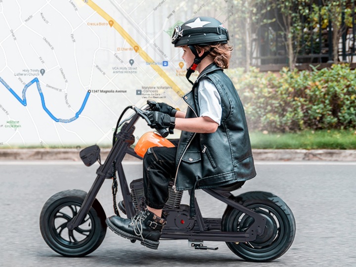 Мотоцикл електричний Hyper GoGo Cruiser 12 Зелений до 65 кг до 16 км/год — фото 8