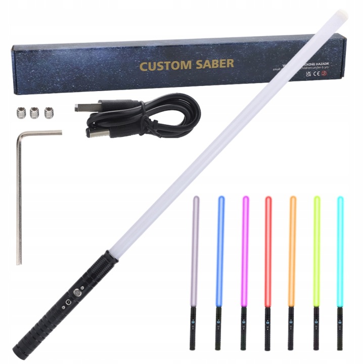 Набір Металевих Мечів Світлових Rgb Заряджання Usb 11 Кольорів RGB