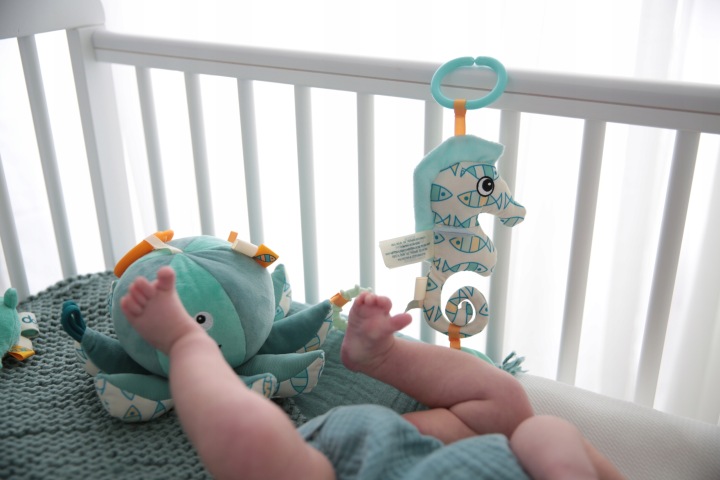 Подарунок на baby shower підвіска Монтессорі прорізувач Морський коник Dolce Toys — фото 6