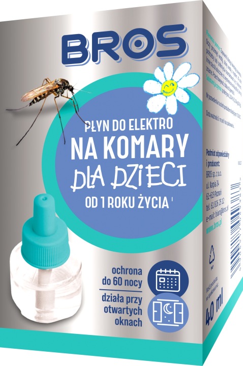 BROS рідина для електро від комарів для дітей 60 ночі