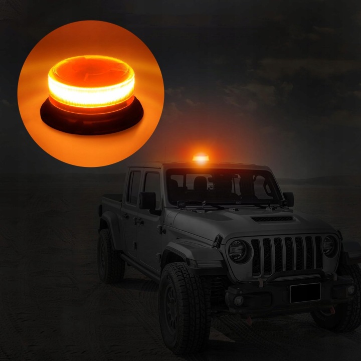 Dinfu LED 12 V προειδοποιητική λάμπα, 9 λειτουργίες φωτισμού που αναβοσβήνουν 8