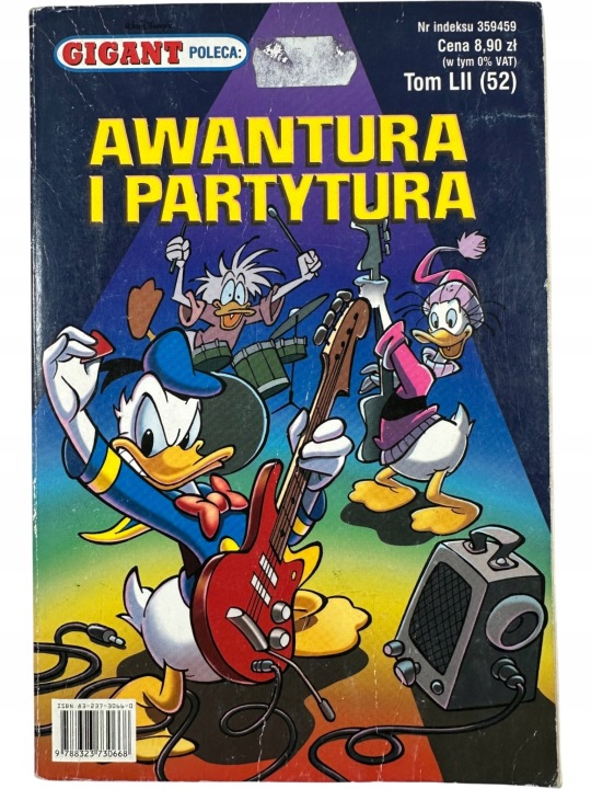 Zdjęcie egzemplarza: Awantura i partytura / Gigant Poleca / Komiks nr 52 / rok 2005