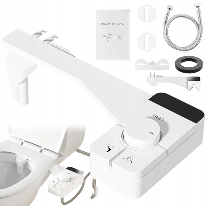 Bidetová Samočistící Toaletní Podložka Smart Wc Bílá